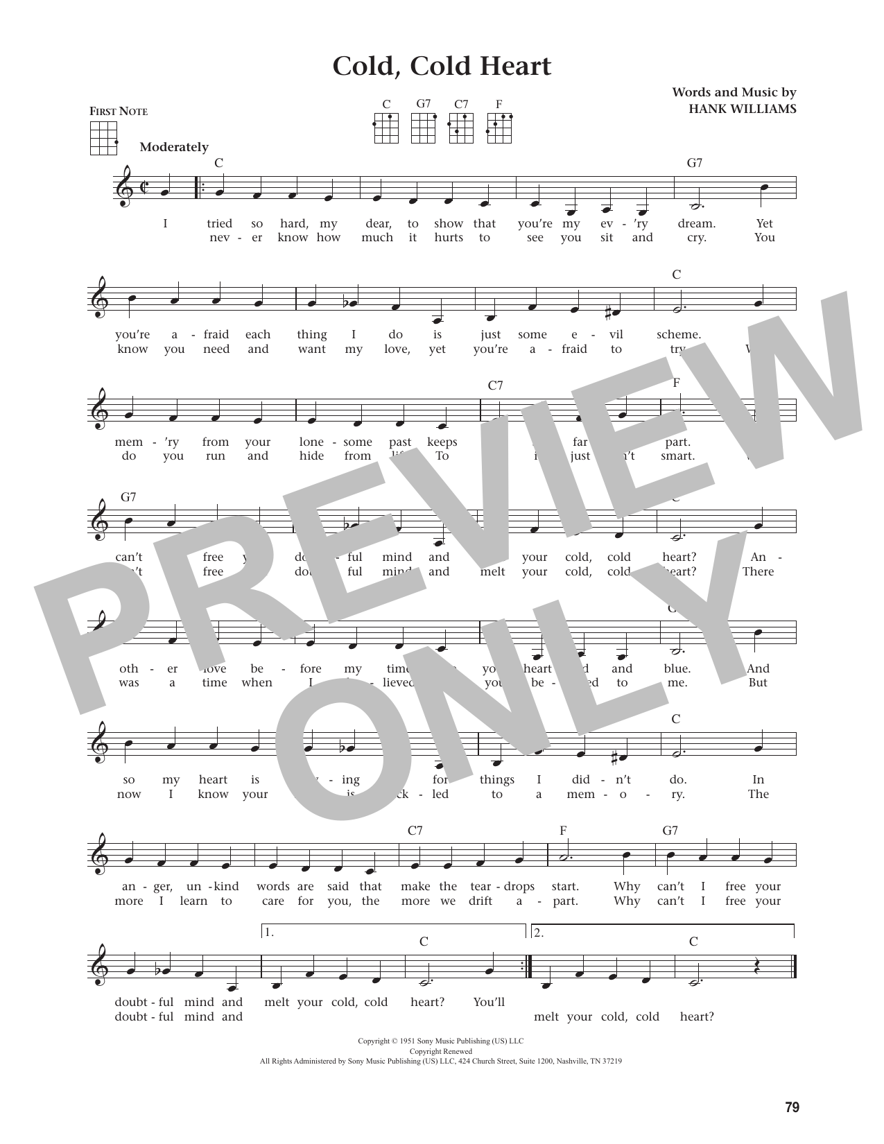 Cold, Cold Heart (from The Daily Ukulele)