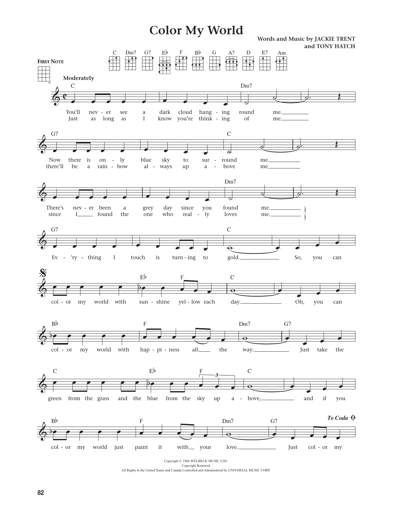 Color My World (from The Daily Ukulele)
