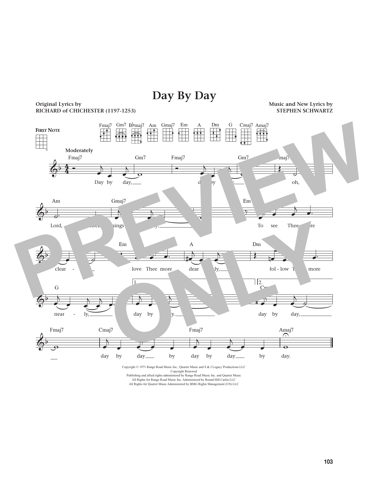 Day By Day (from The Daily Ukulele)