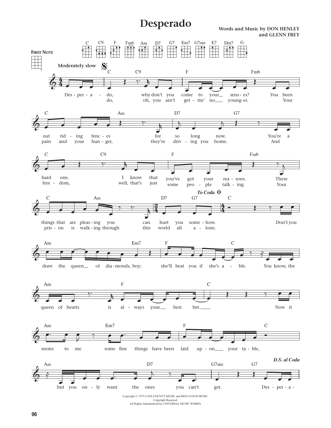 Desperado (from The Daily Ukulele)