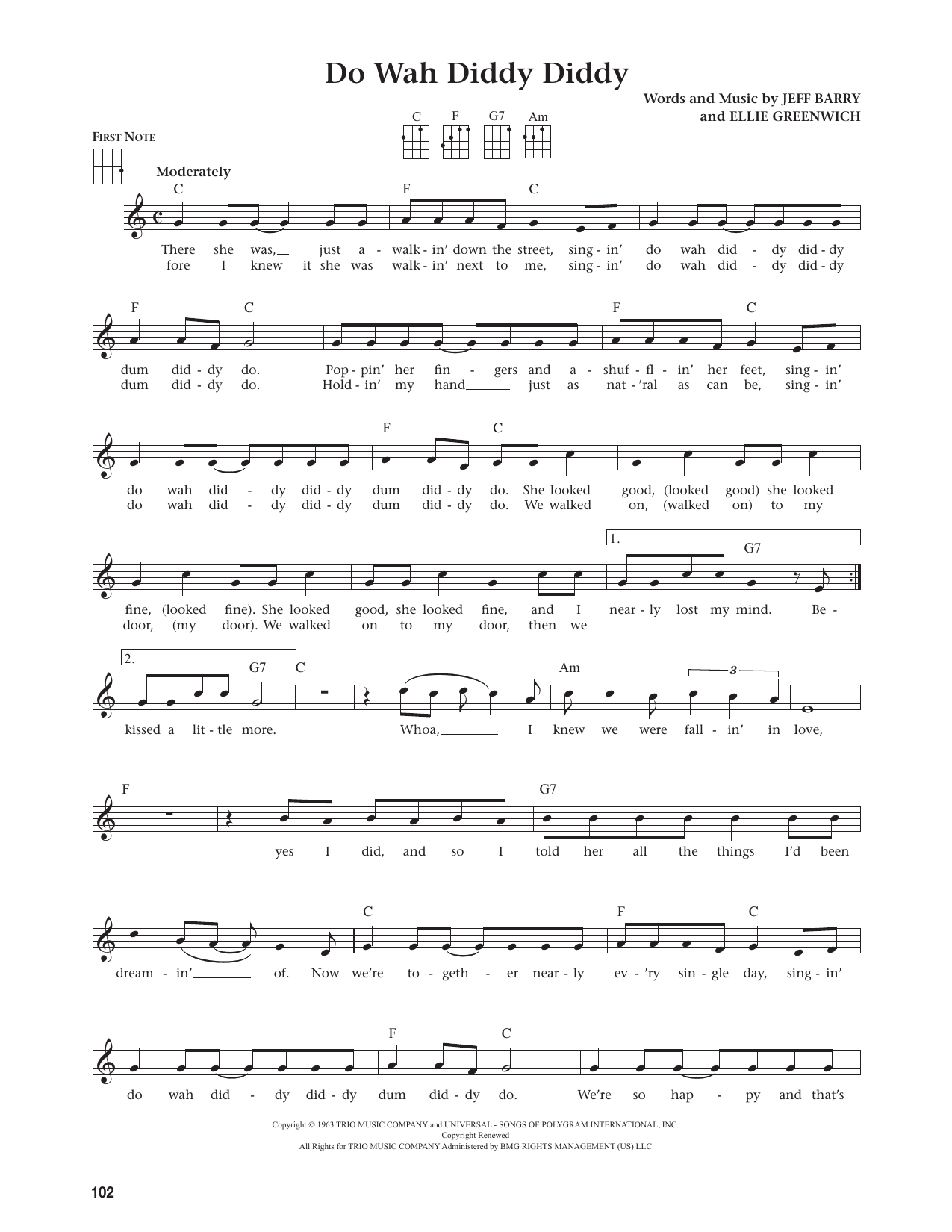 Do Wah Diddy Diddy (from The Daily Ukulele)
