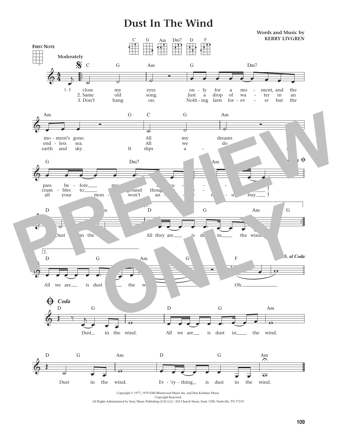 Dust In The Wind (from The Daily Ukulele)