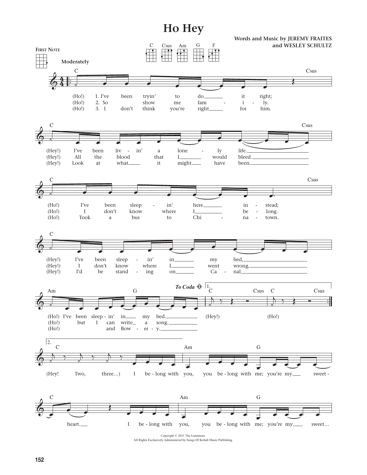 Ho Hey (from The Daily Ukulele)