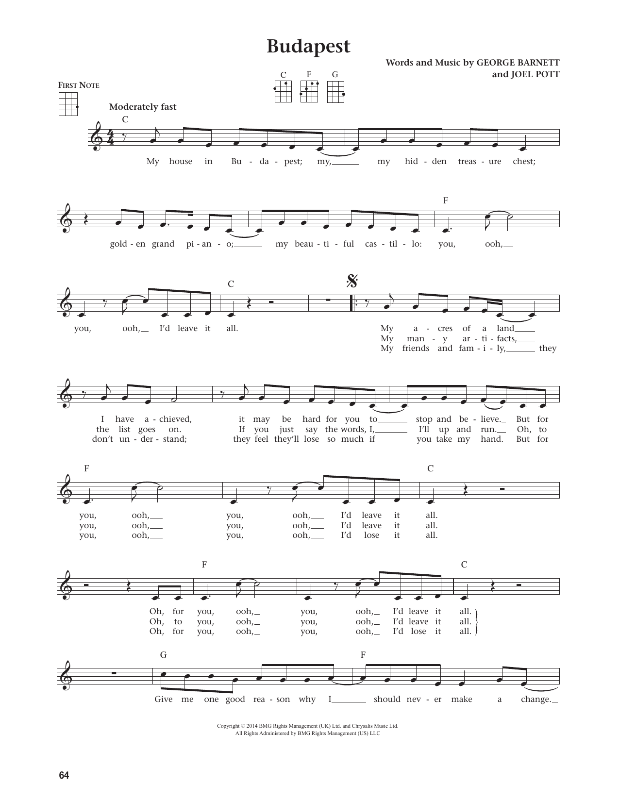 Budapest (from The Daily Ukulele)