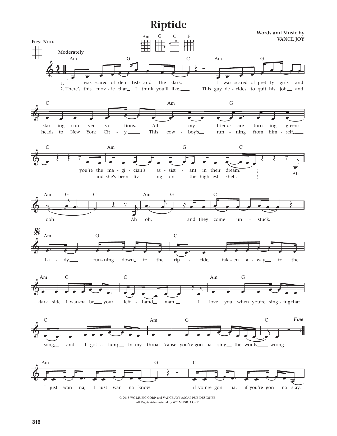 Riptide (from The Daily Ukulele)