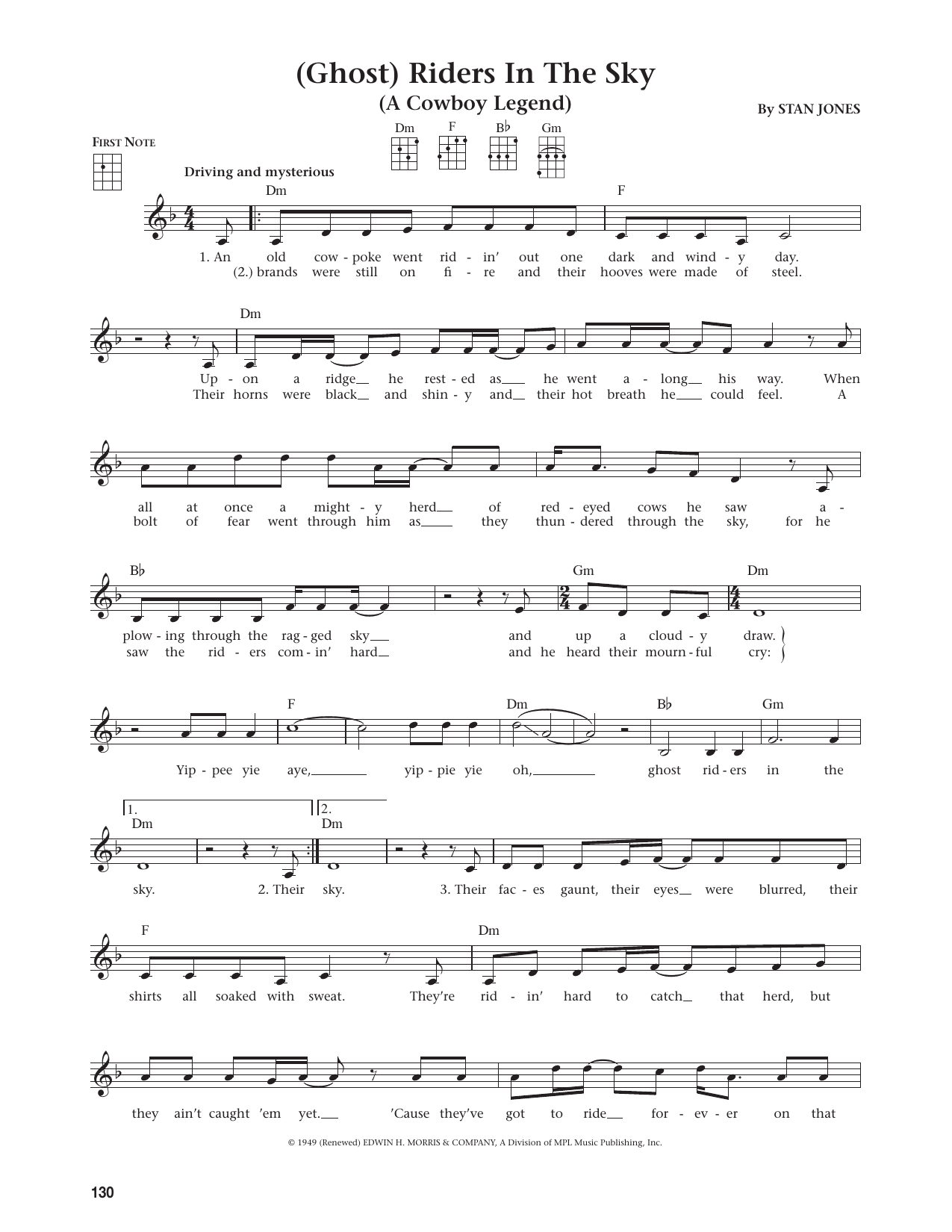 (Ghost) Riders In The Sky (A Cowboy Legend) (from The Daily Ukulele)