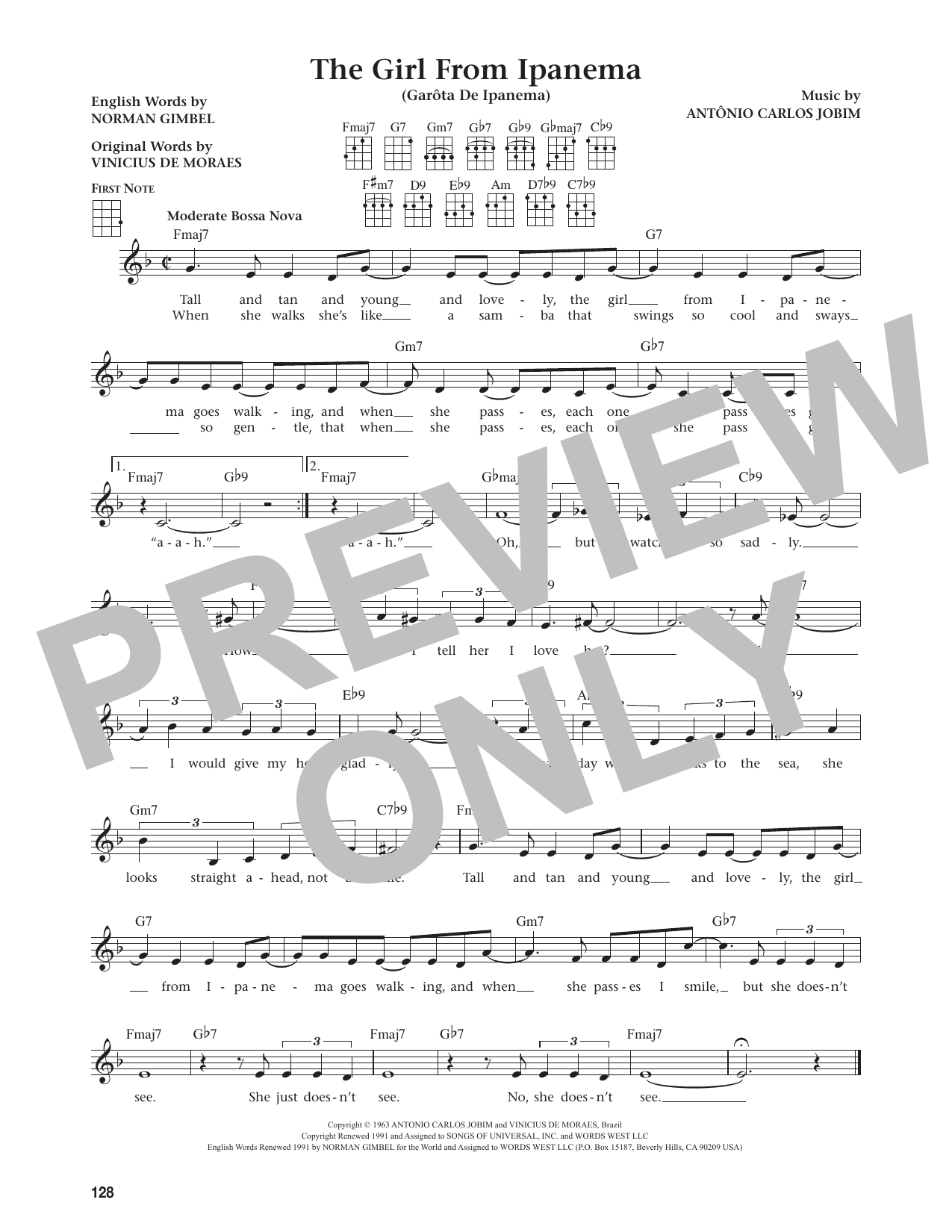 The Girl From Ipanema (Garôta De Ipanema) (from The Daily Ukulele)