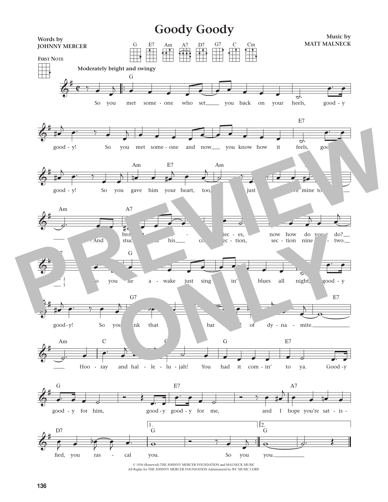 Goody Goody (from The Daily Ukulele)