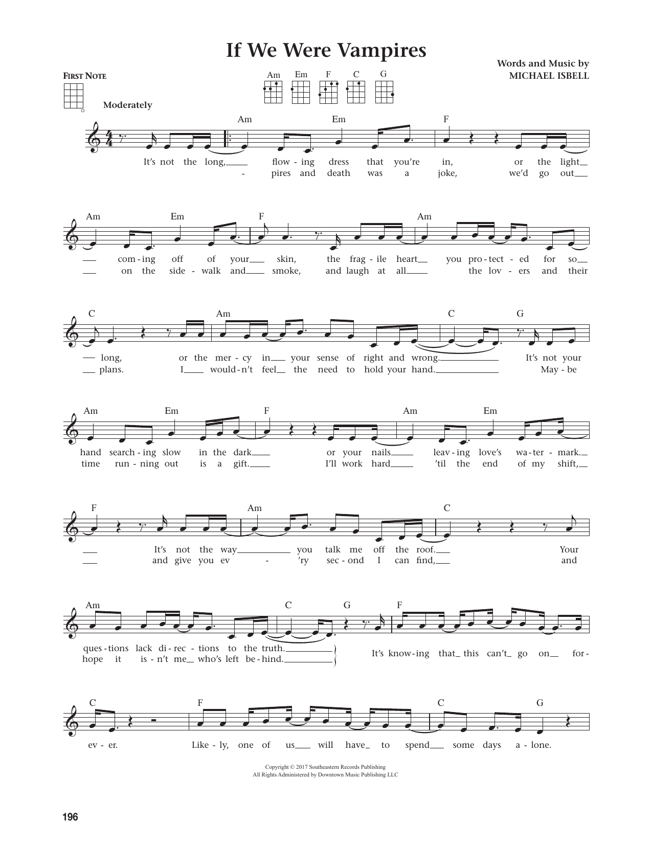 If We Were Vampires (from The Daily Ukulele)