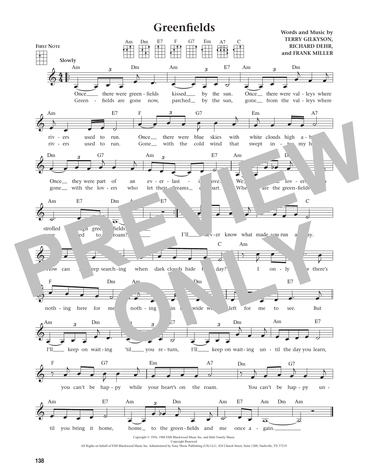 Greenfields (from The Daily Ukulele)