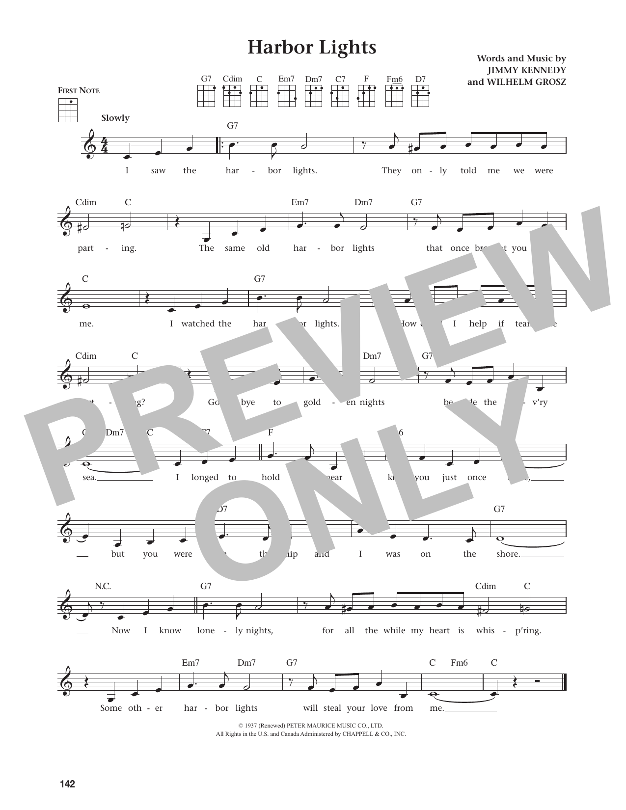 Harbor Lights (from The Daily Ukulele)