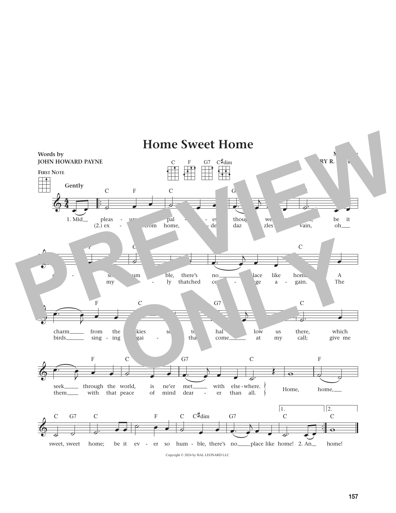 Home Sweet Home (from The Daily Ukulele)