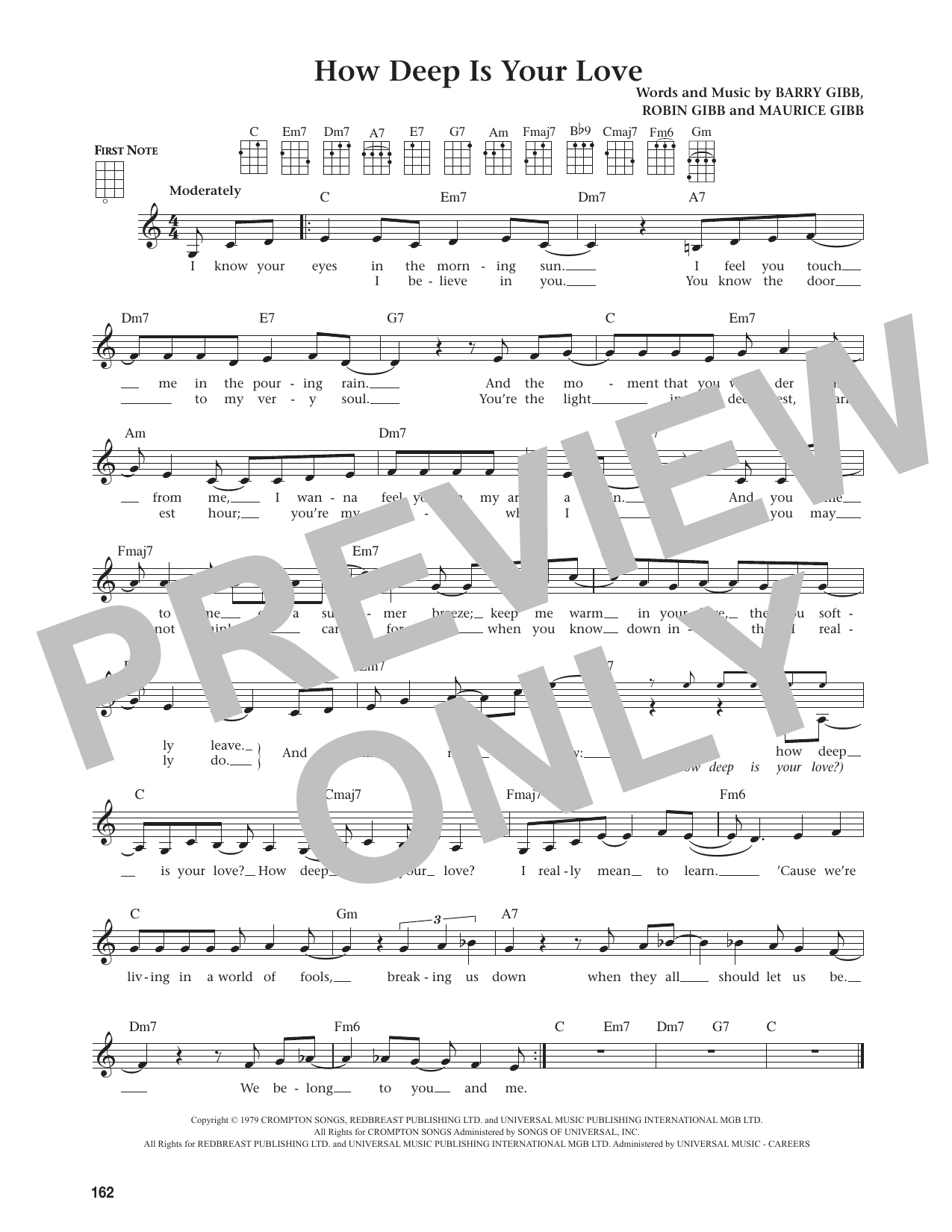 How Deep Is Your Love (from The Daily Ukulele)