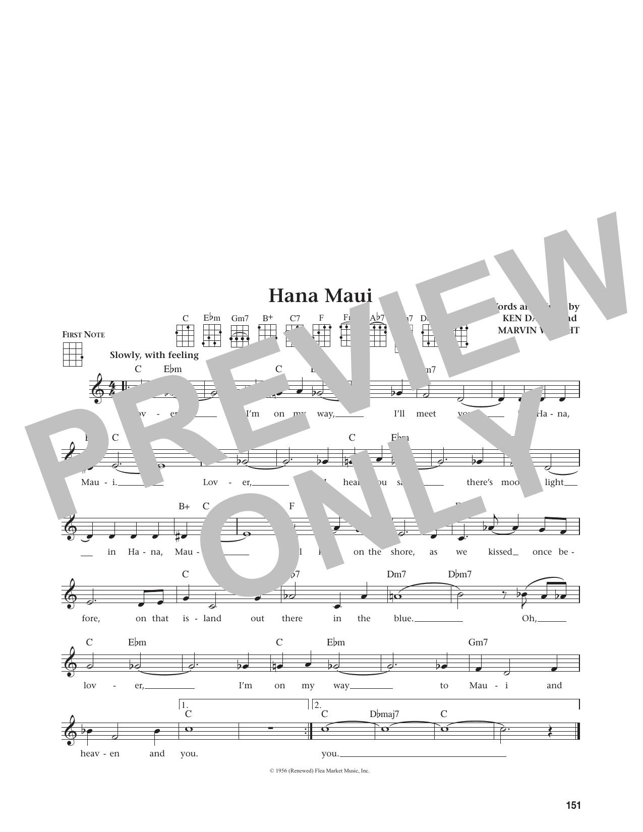 Hana Maui (from The Daily Ukulele)