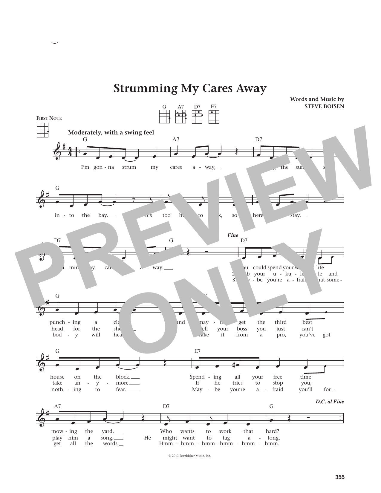 Strumming My Cares Away (from The Daily Ukulele)