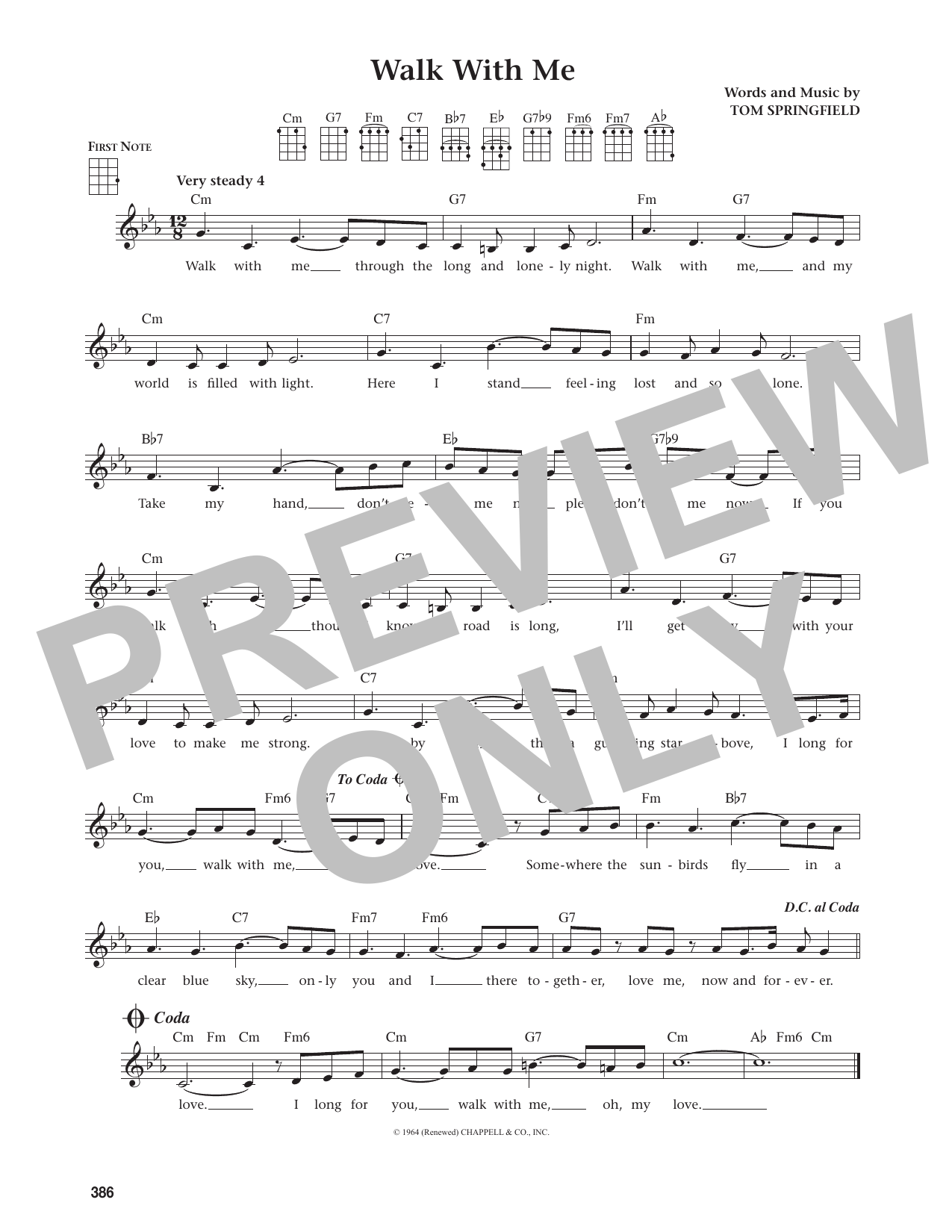 Walk With Me (from The Daily Ukulele)