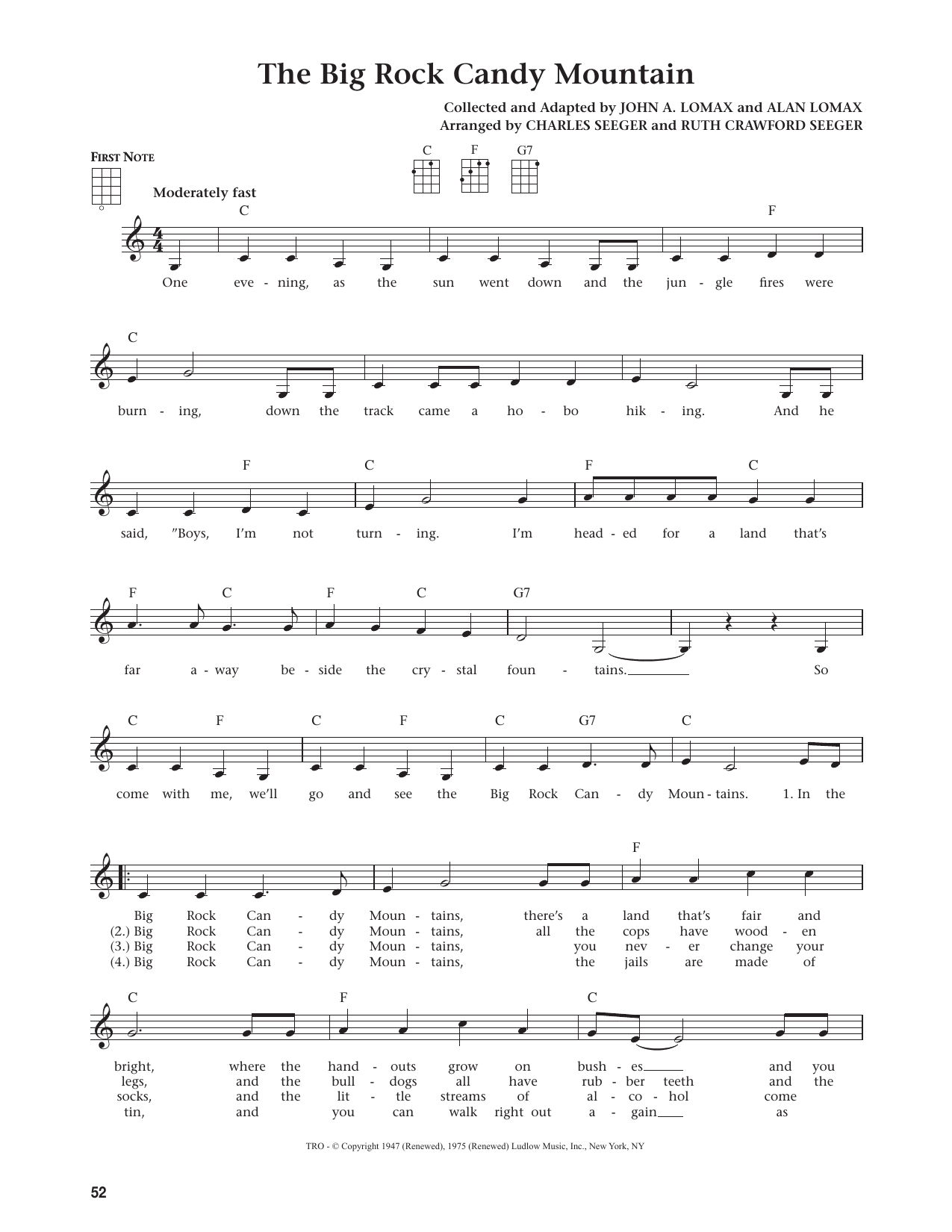 The Big Rock Candy Mountain (from The Daily Ukulele)