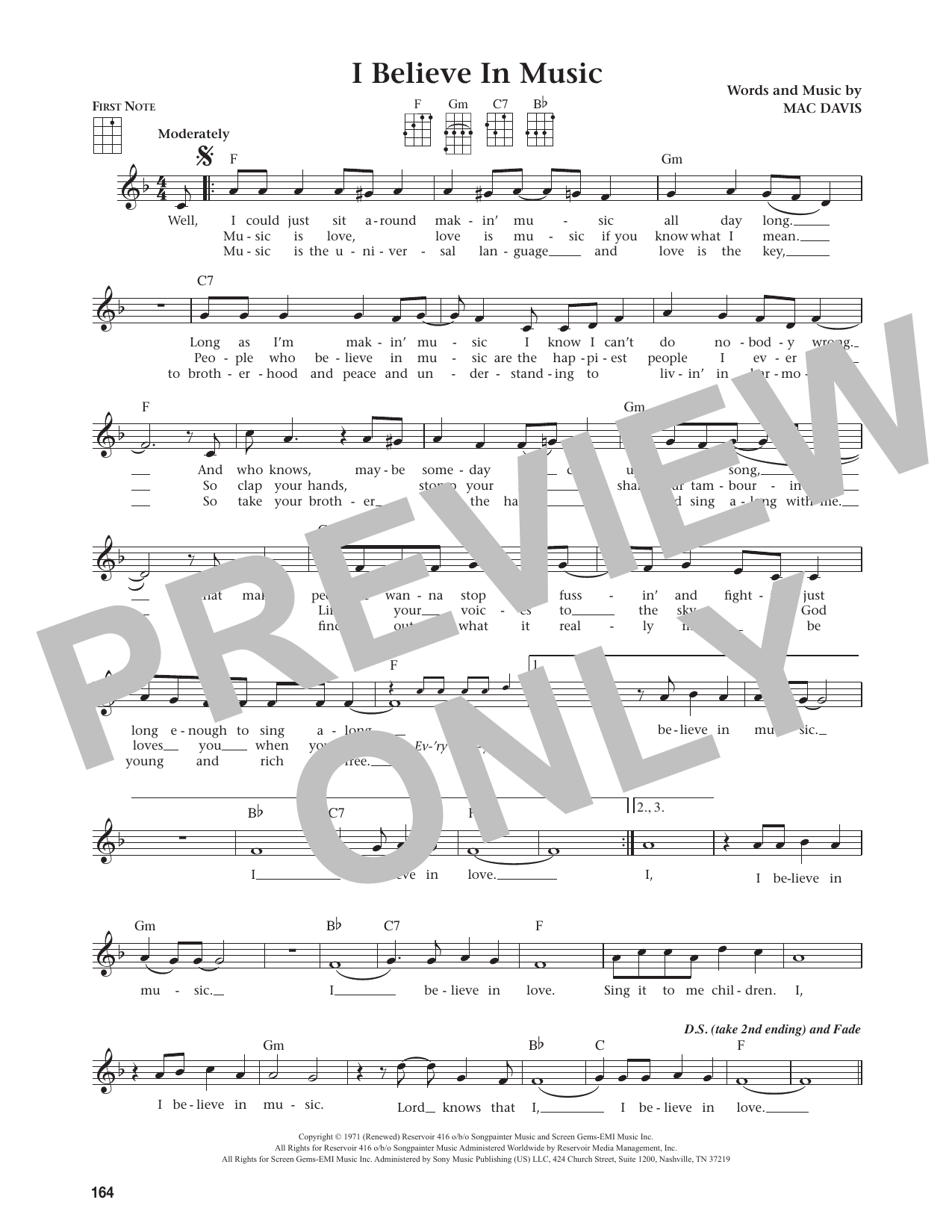 I Believe In Music (from The Daily Ukulele)