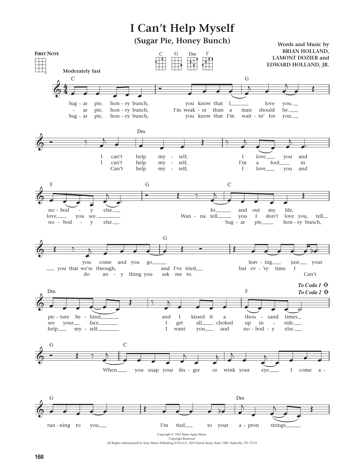 I Can't Help Myself (Sugar Pie, Honey Bunch) (from The Daily Ukulele)