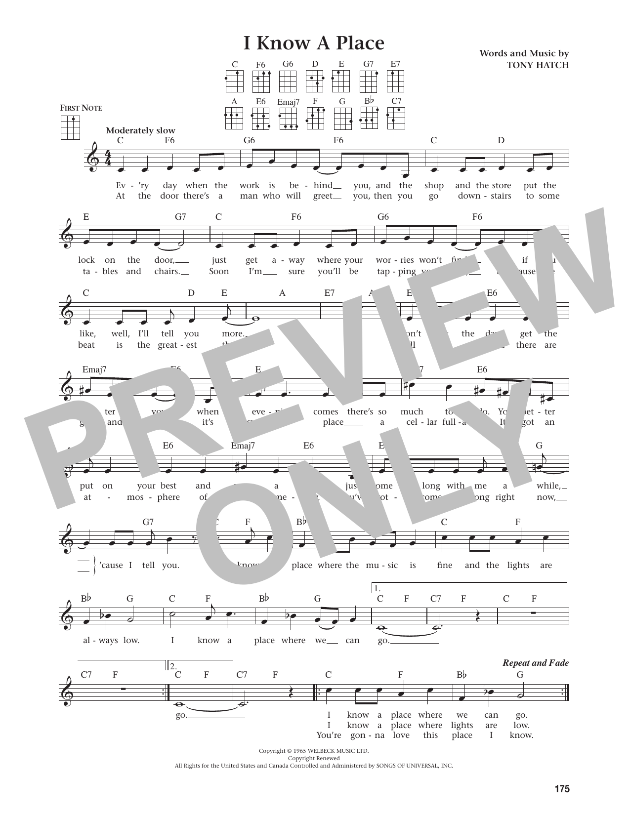 I Know A Place (from The Daily Ukulele)