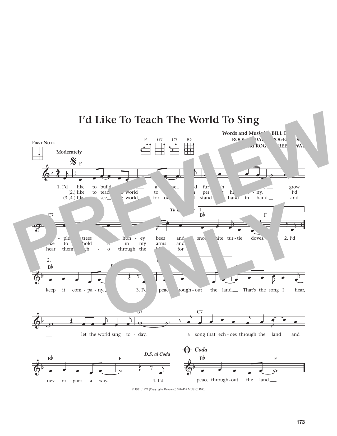 I'd Like To Teach The World To Sing (from The Daily Ukulele)