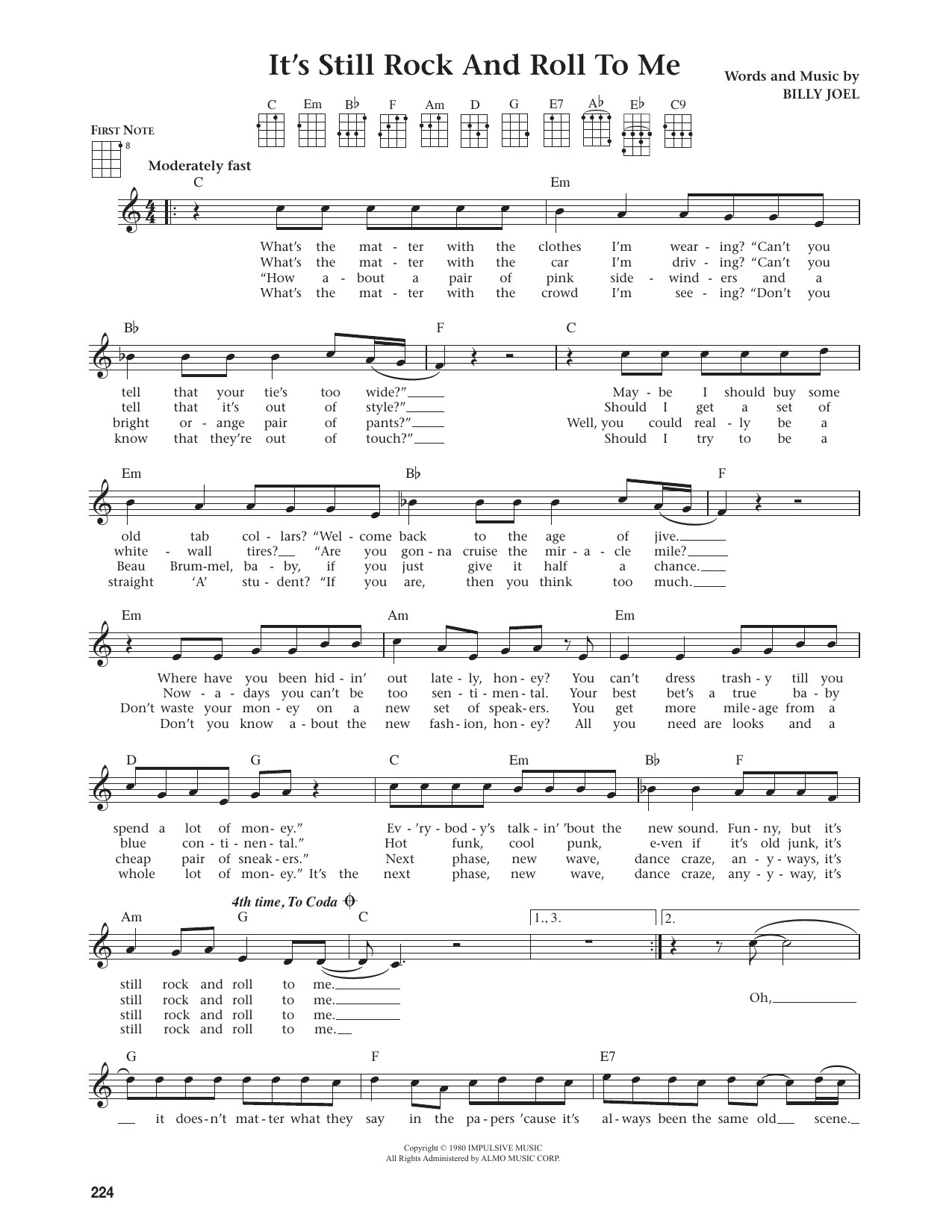It's Still Rock And Roll To Me (from The Daily Ukulele)