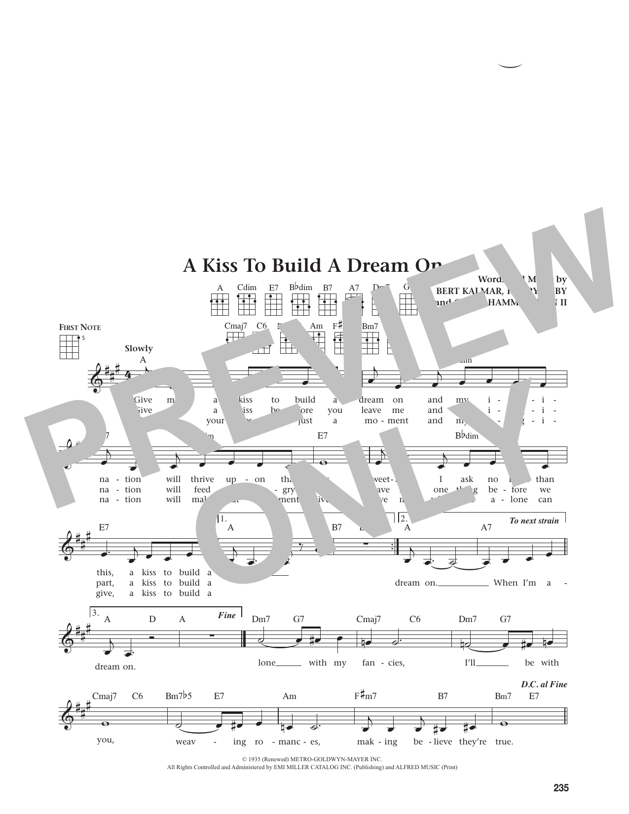 A Kiss To Build A Dream On (from The Daily Ukulele)