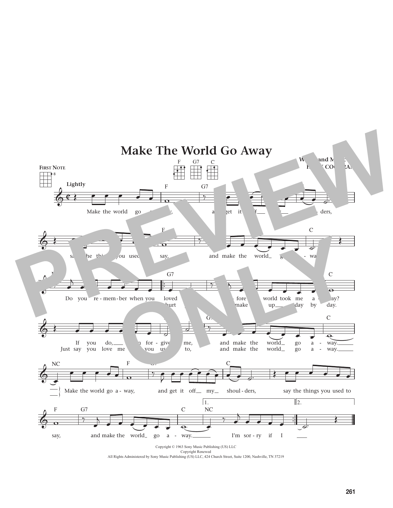 Make The World Go Away (from The Daily Ukulele)