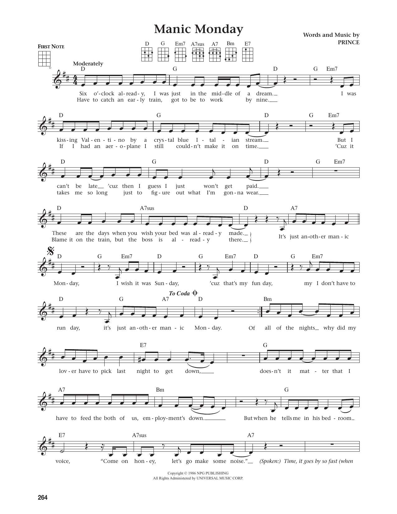 Manic Monday (from The Daily Ukulele)