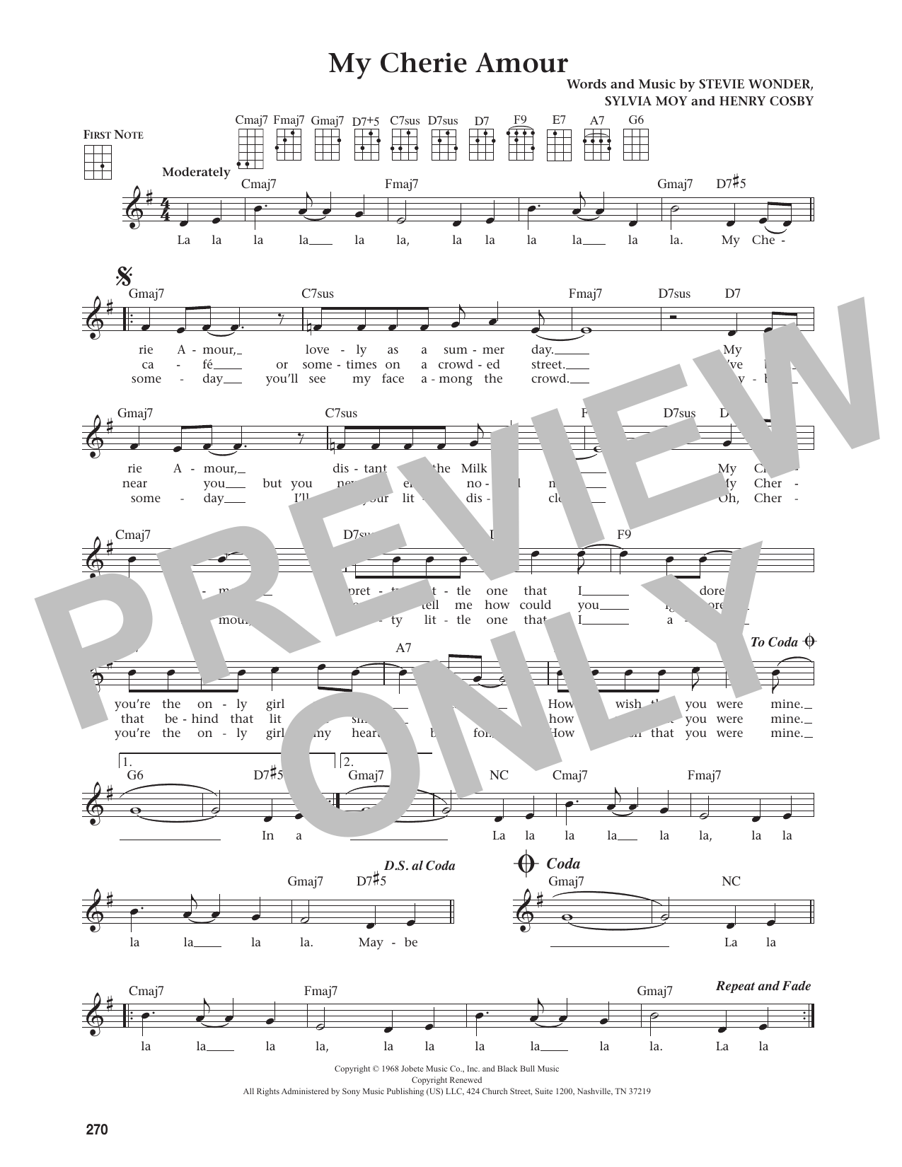 My Cherie Amour (from The Daily Ukulele)