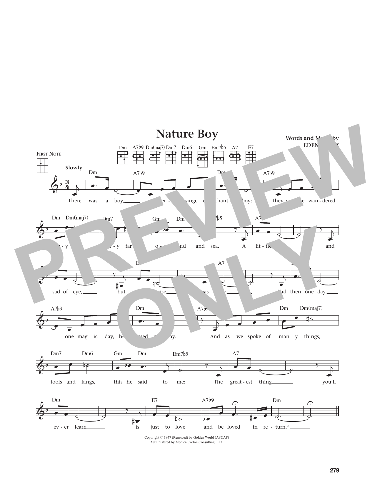 Nature Boy (from The Daily Ukulele)