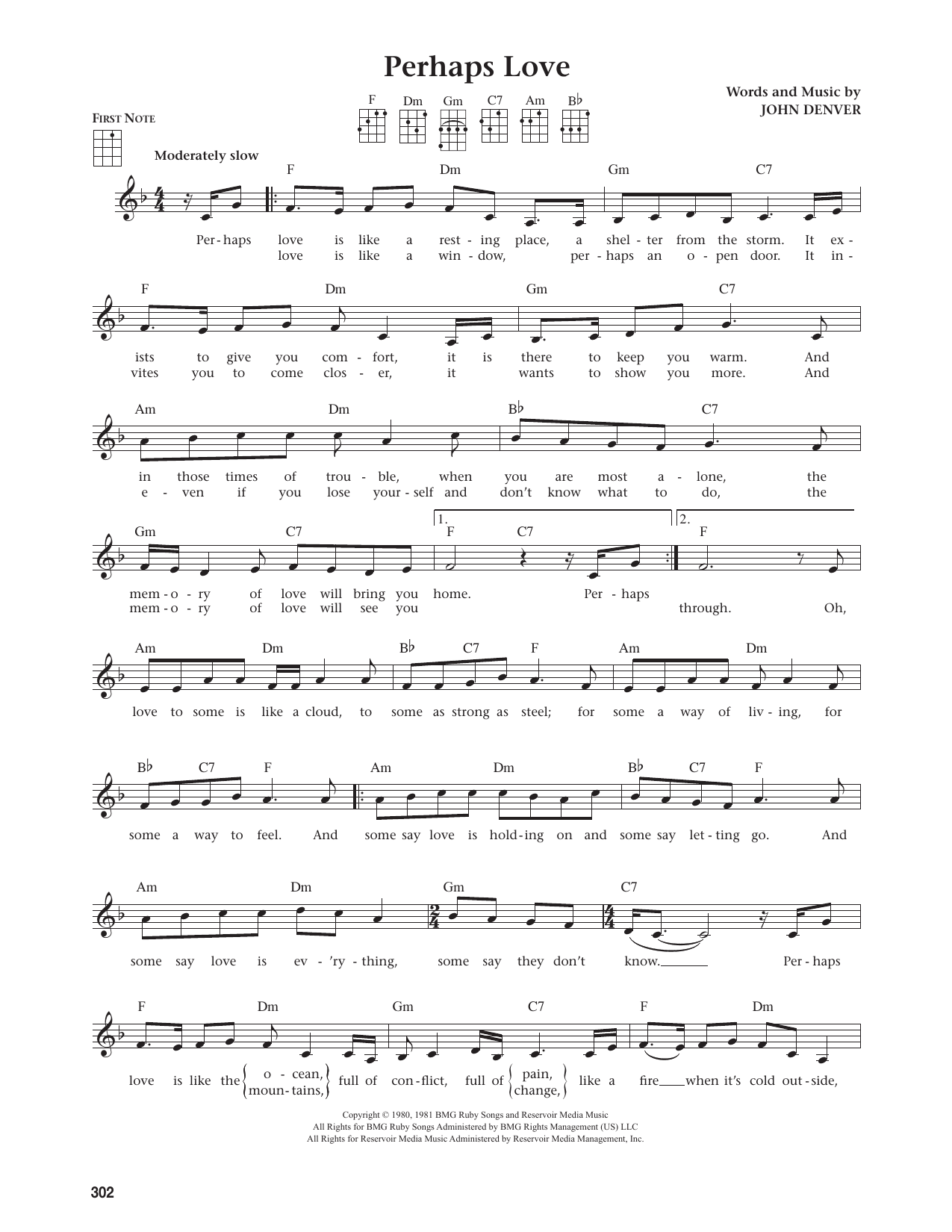Perhaps Love (from The Daily Ukulele)