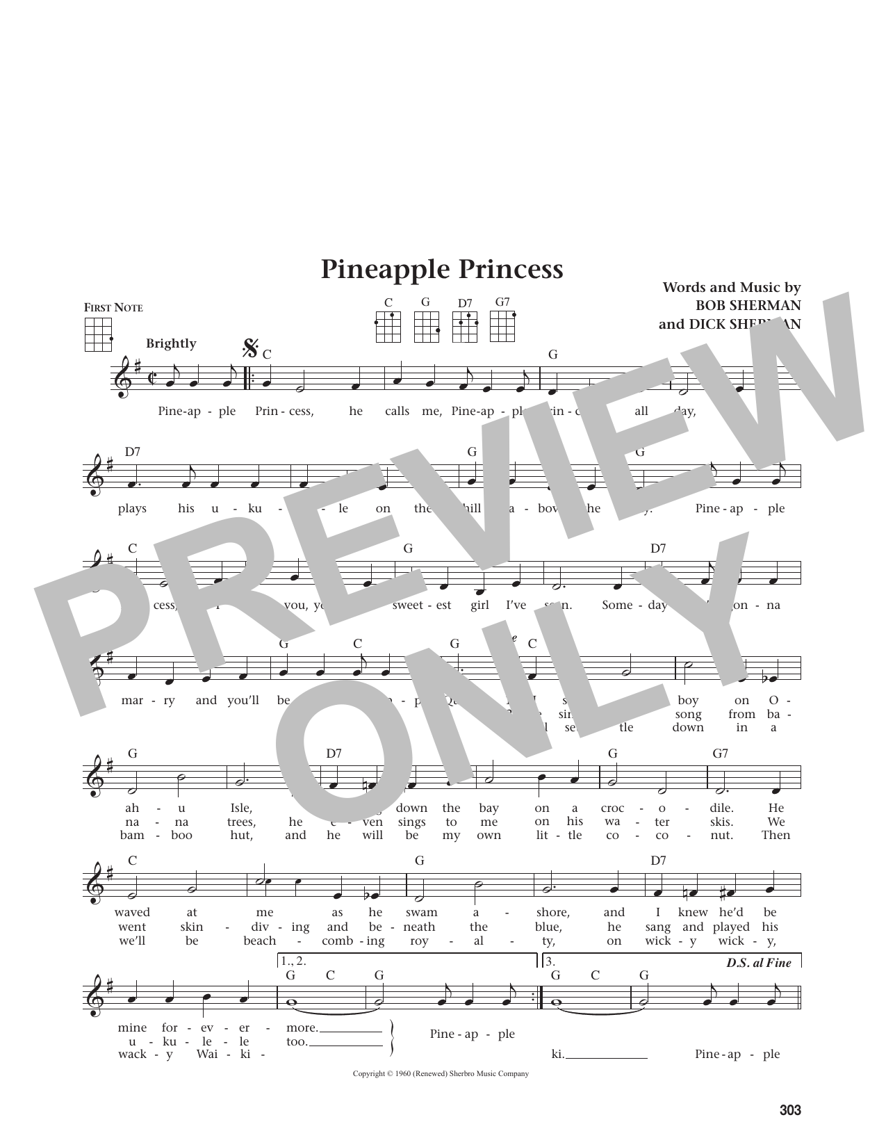 Pineapple Princess (from The Daily Ukulele)