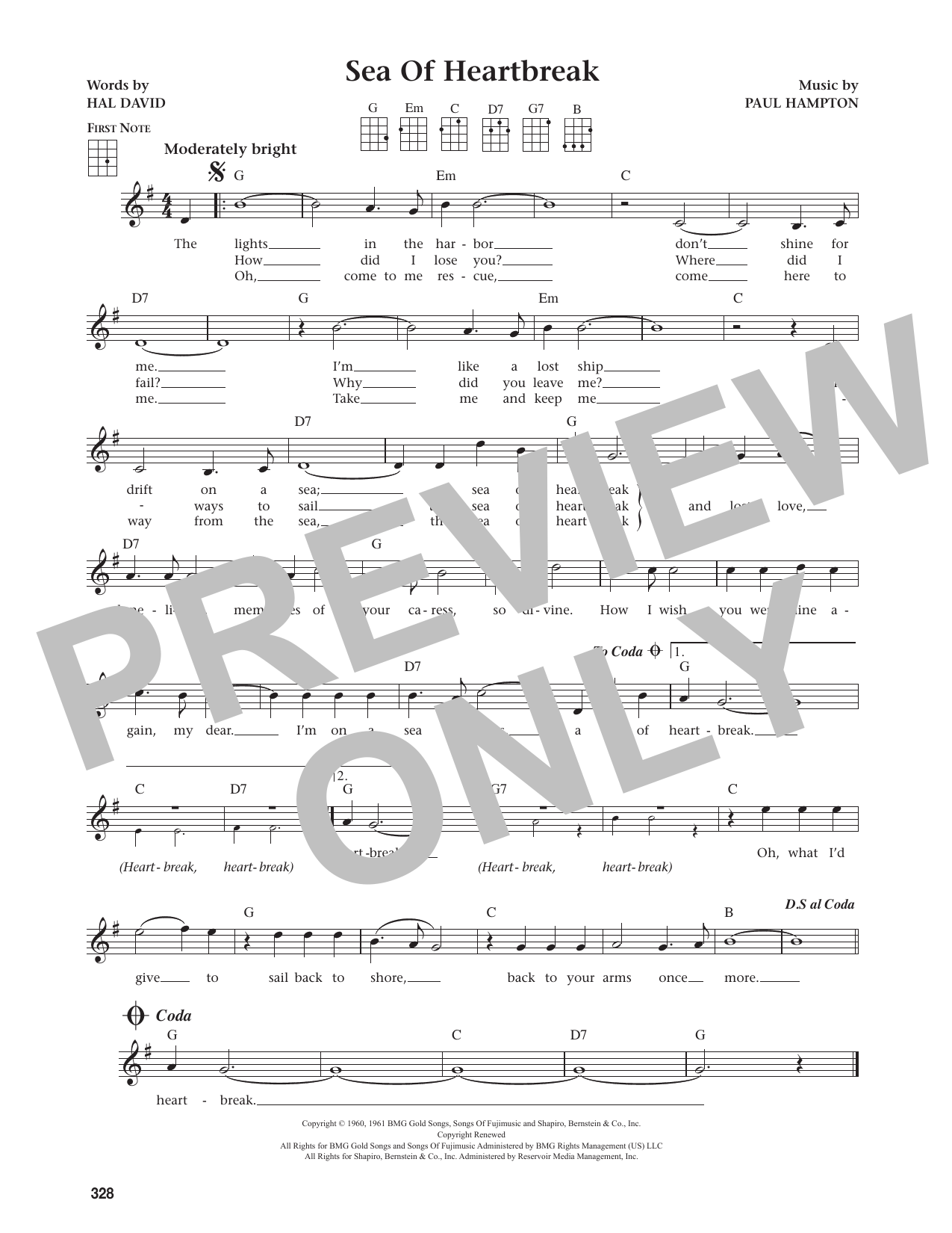 Sea Of Heartbreak (from The Daily Ukulele)