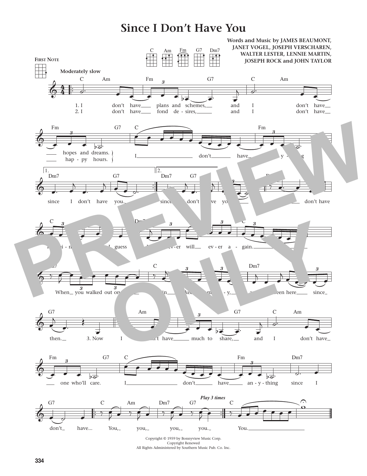 Since I Don't Have You (from The Daily Ukulele)