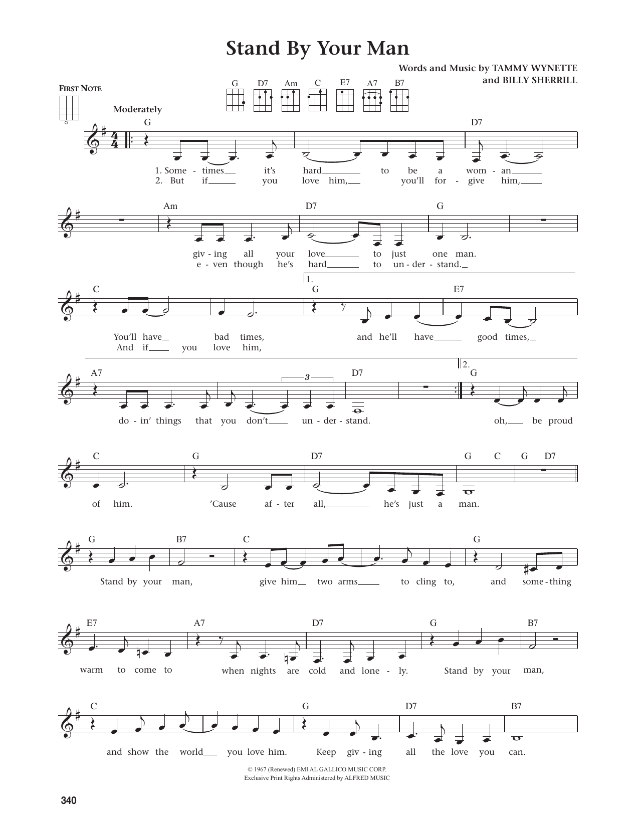 Stand By Your Man (from The Daily Ukulele)