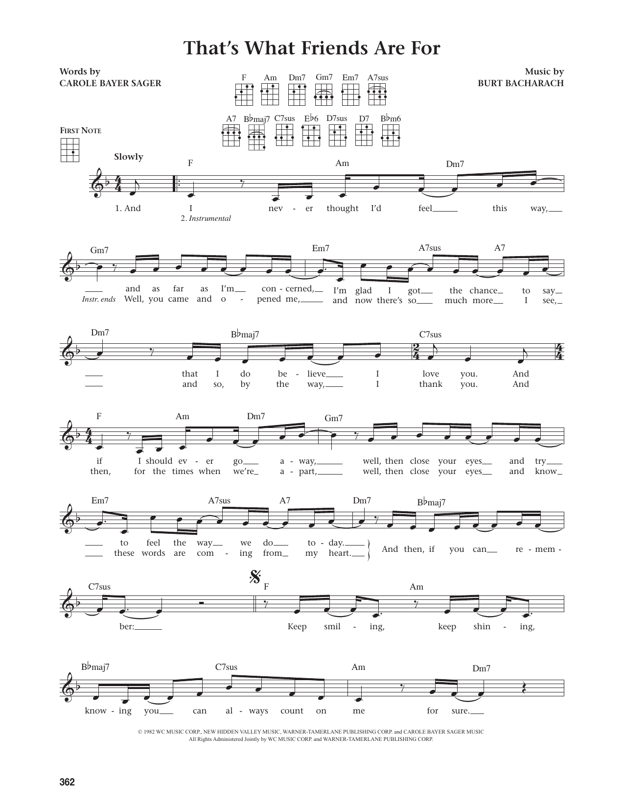 That's What Friends Are For (from The Daily Ukulele)