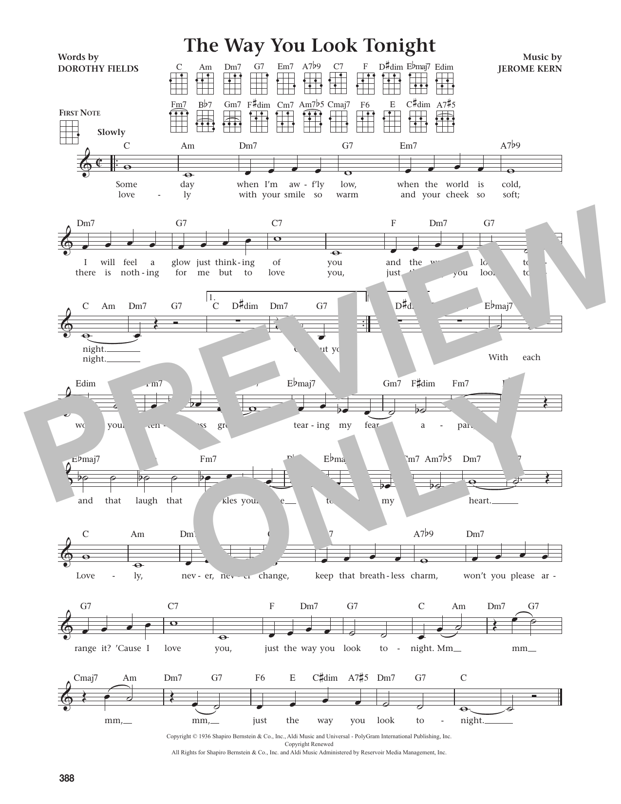 The Way You Look Tonight (from The Daily Ukulele)
