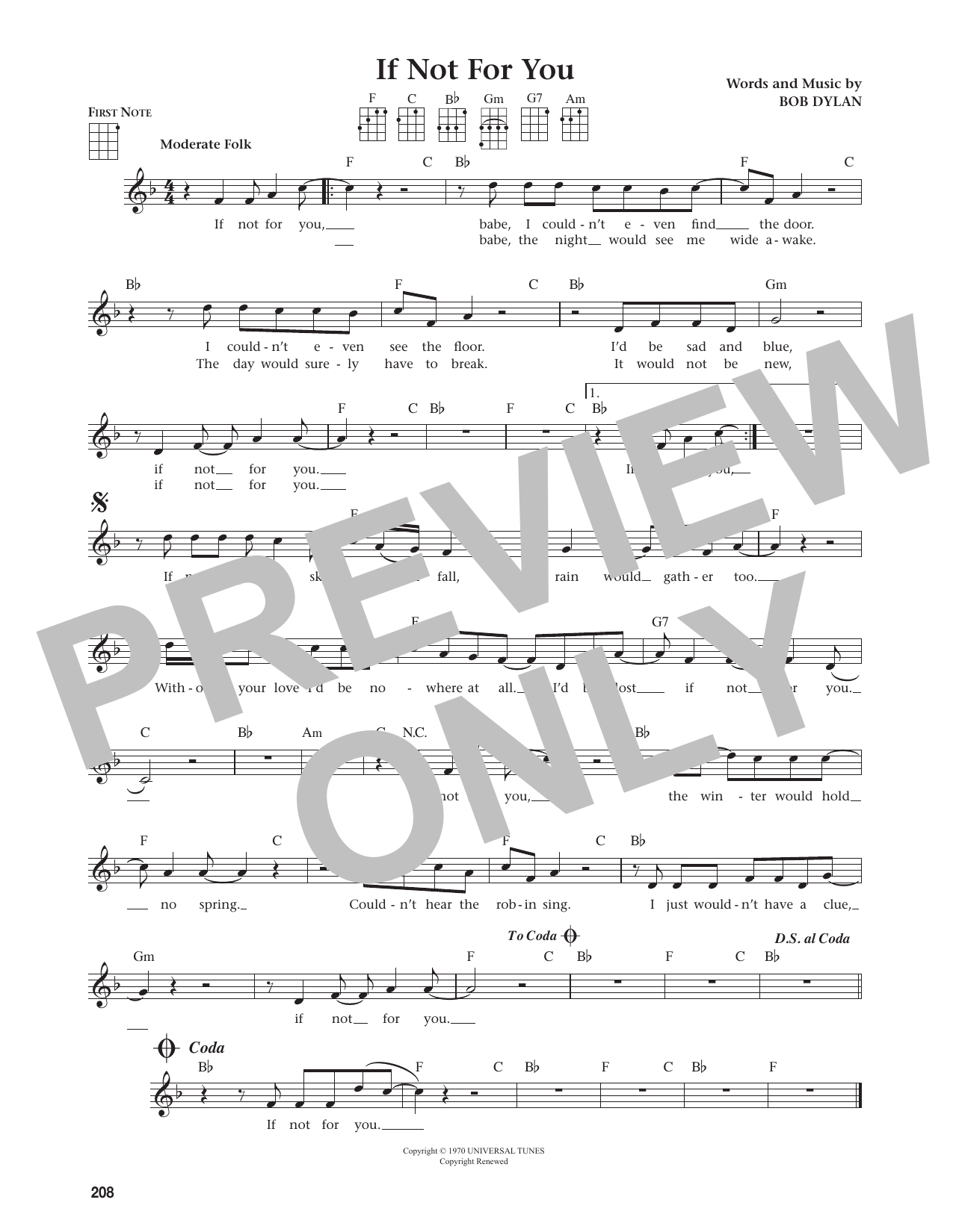 If Not For You (arr. from The Daily Ukulele)