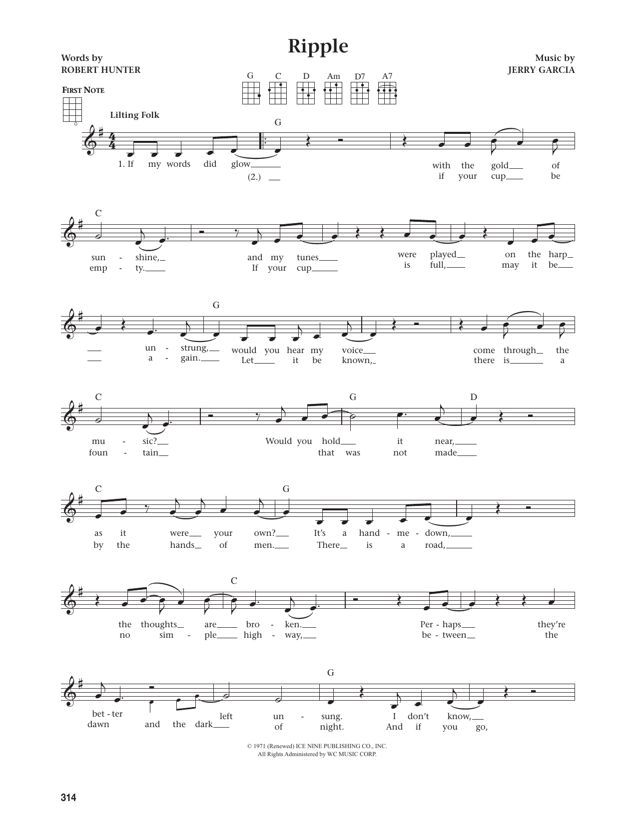 Ripple (from The Daily Ukulele)