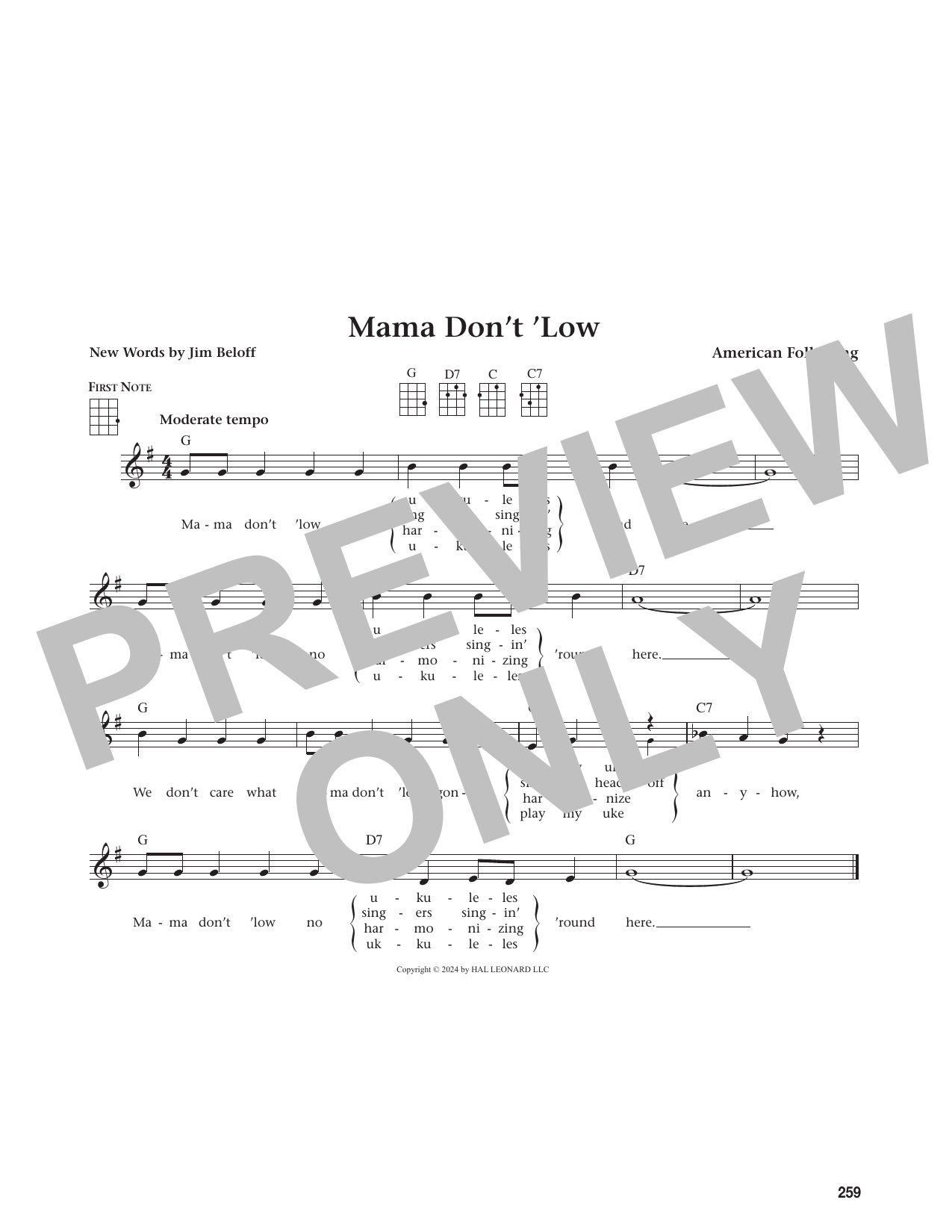 Mama Don't 'Low (from The Daily Ukulele)