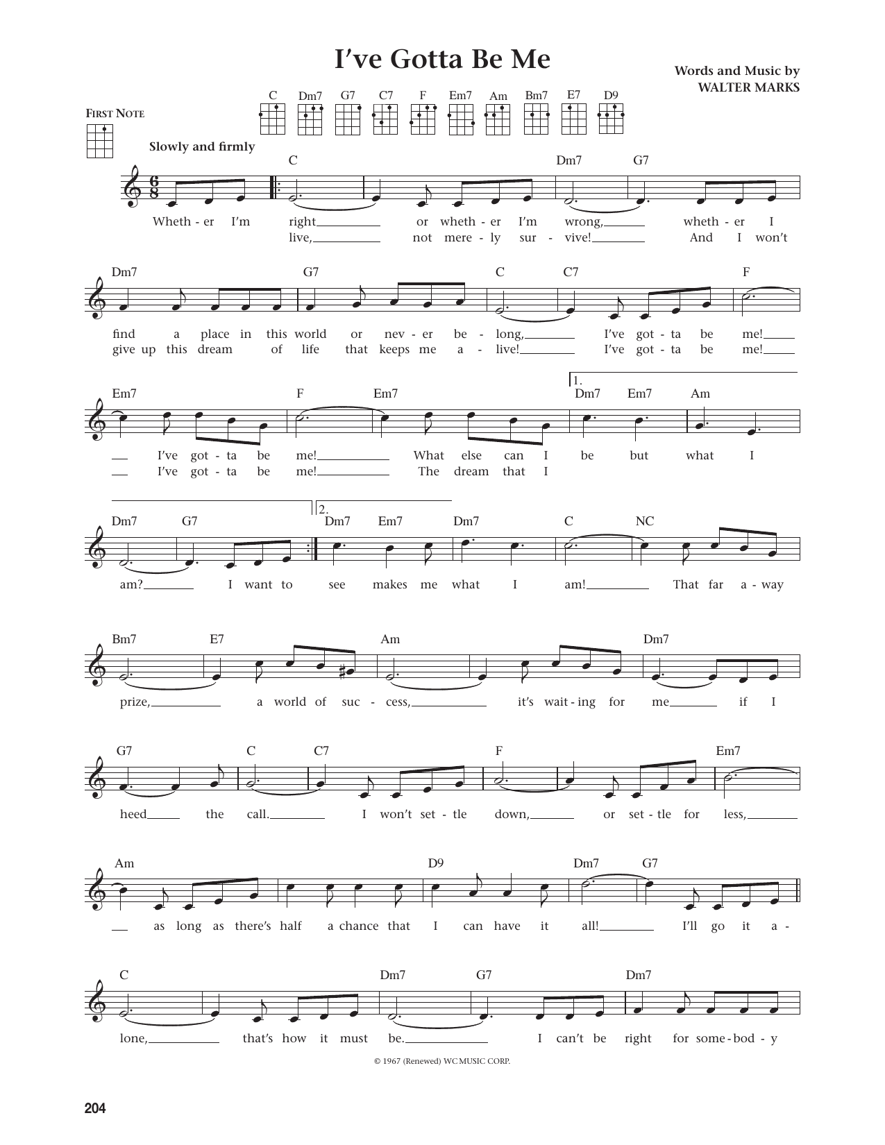 I've Gotta Be Me (from The Daily Ukulele)
