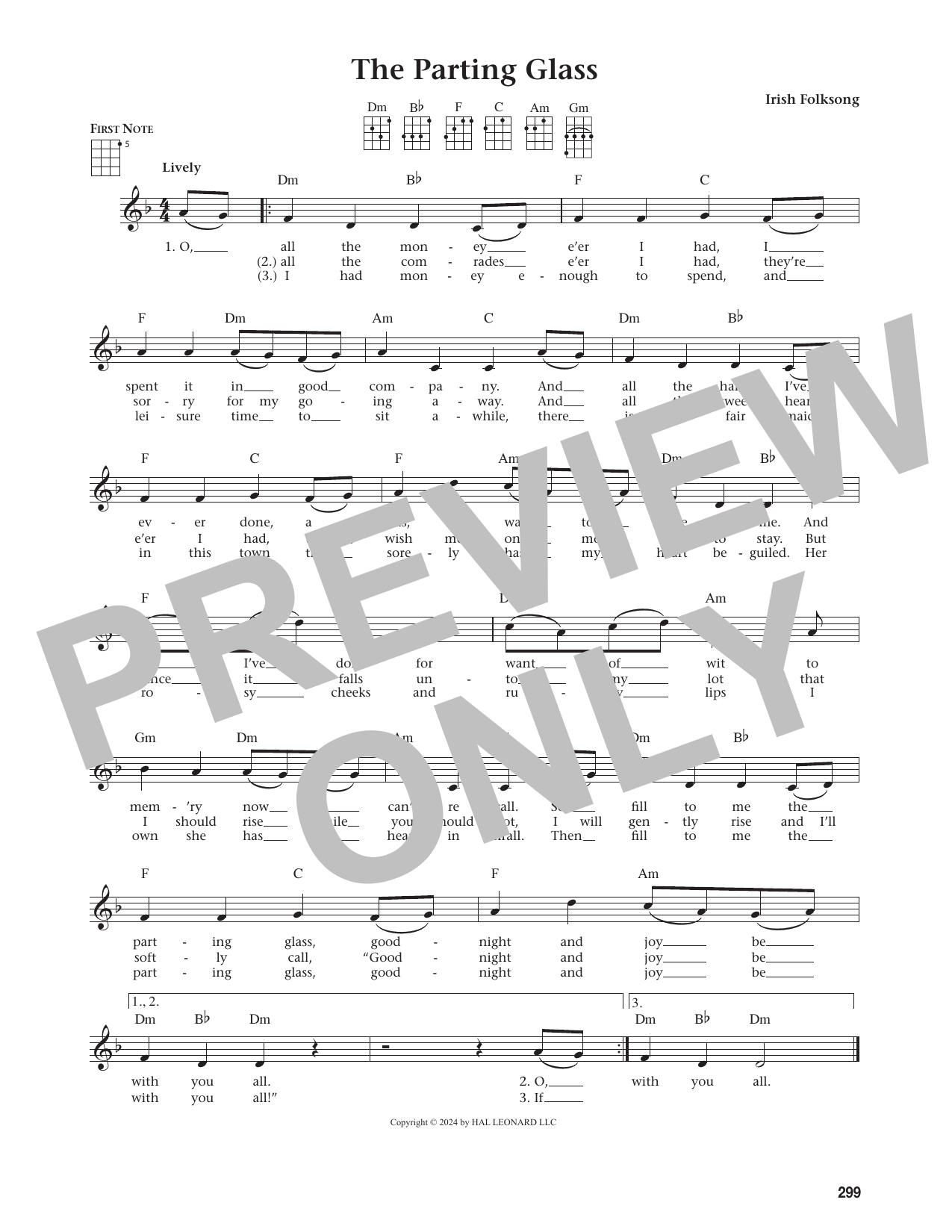 The Parting Glass (from The Daily Ukulele)