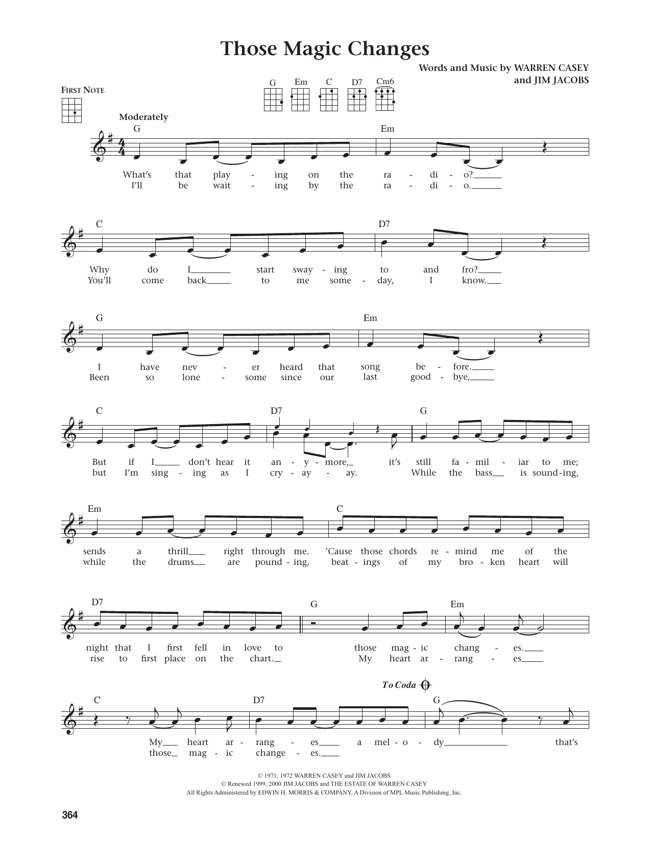 Those Magic Changes (from The Daily Ukulele)