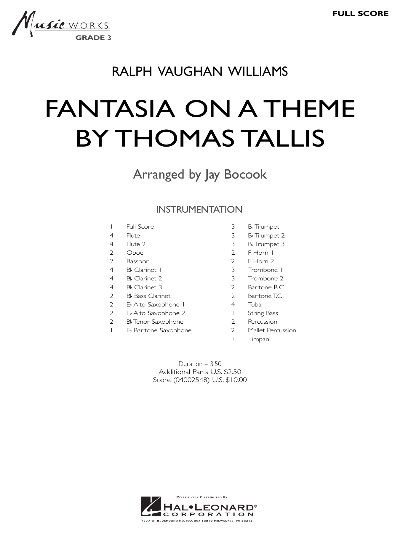 Fantasia on a Theme by Thomas Tallis (arr. Jay Bocook)