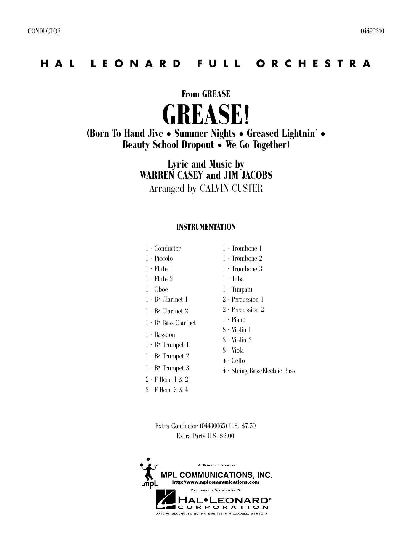 Grease! - Full Score
