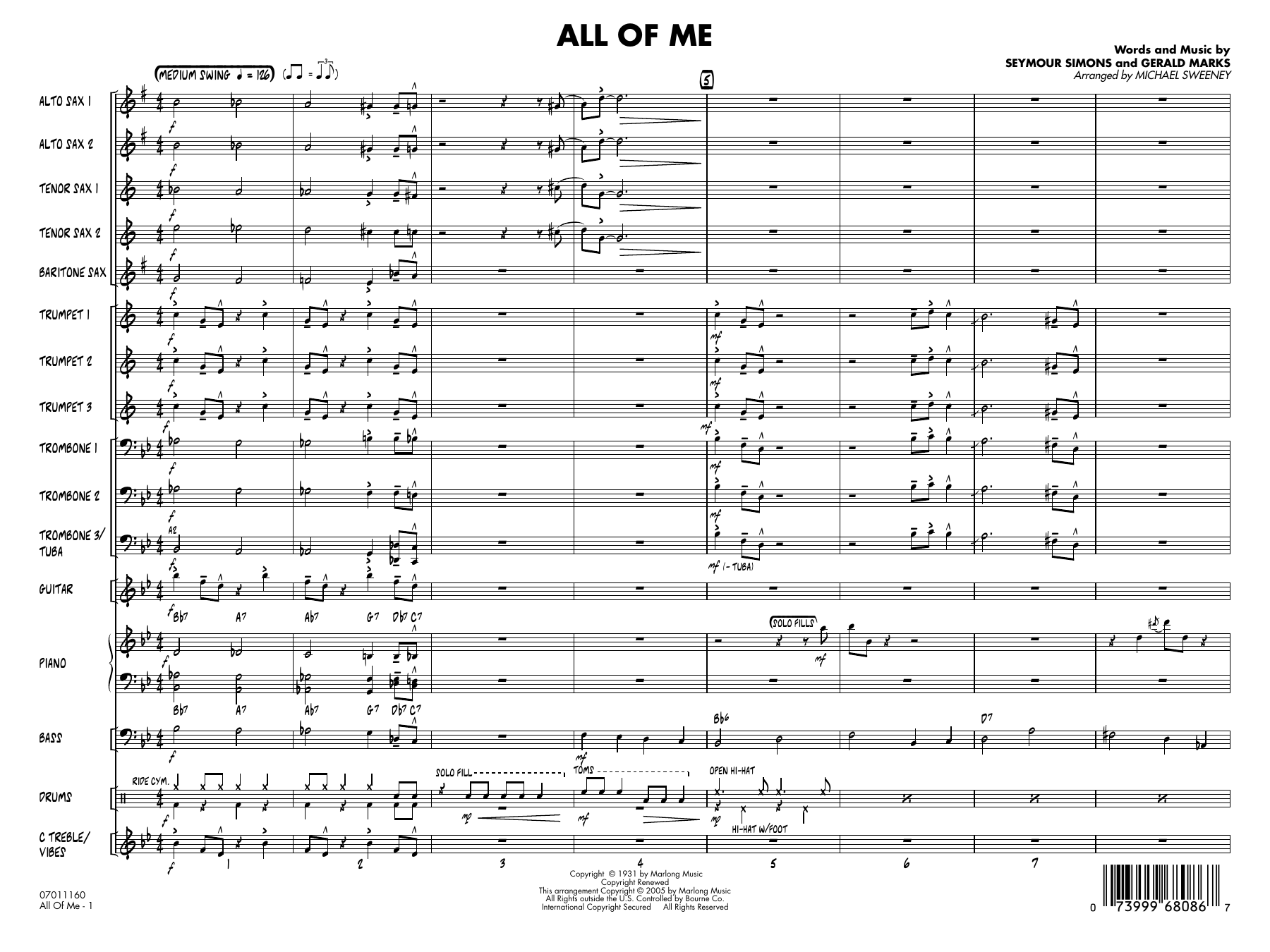 All of Me (arr. Michael Sweeney)
