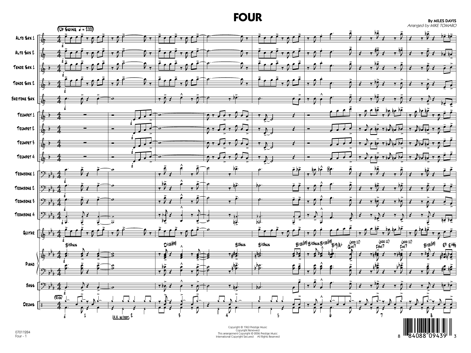 Four (arr. Mike Tomaro)