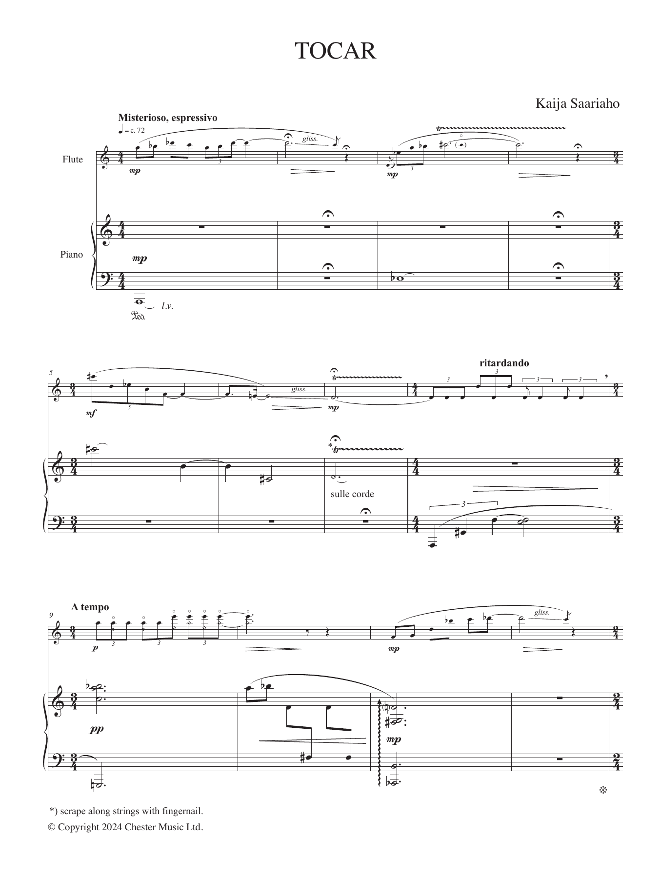 Tocar: Piano/Vocal/Guitar Sheet