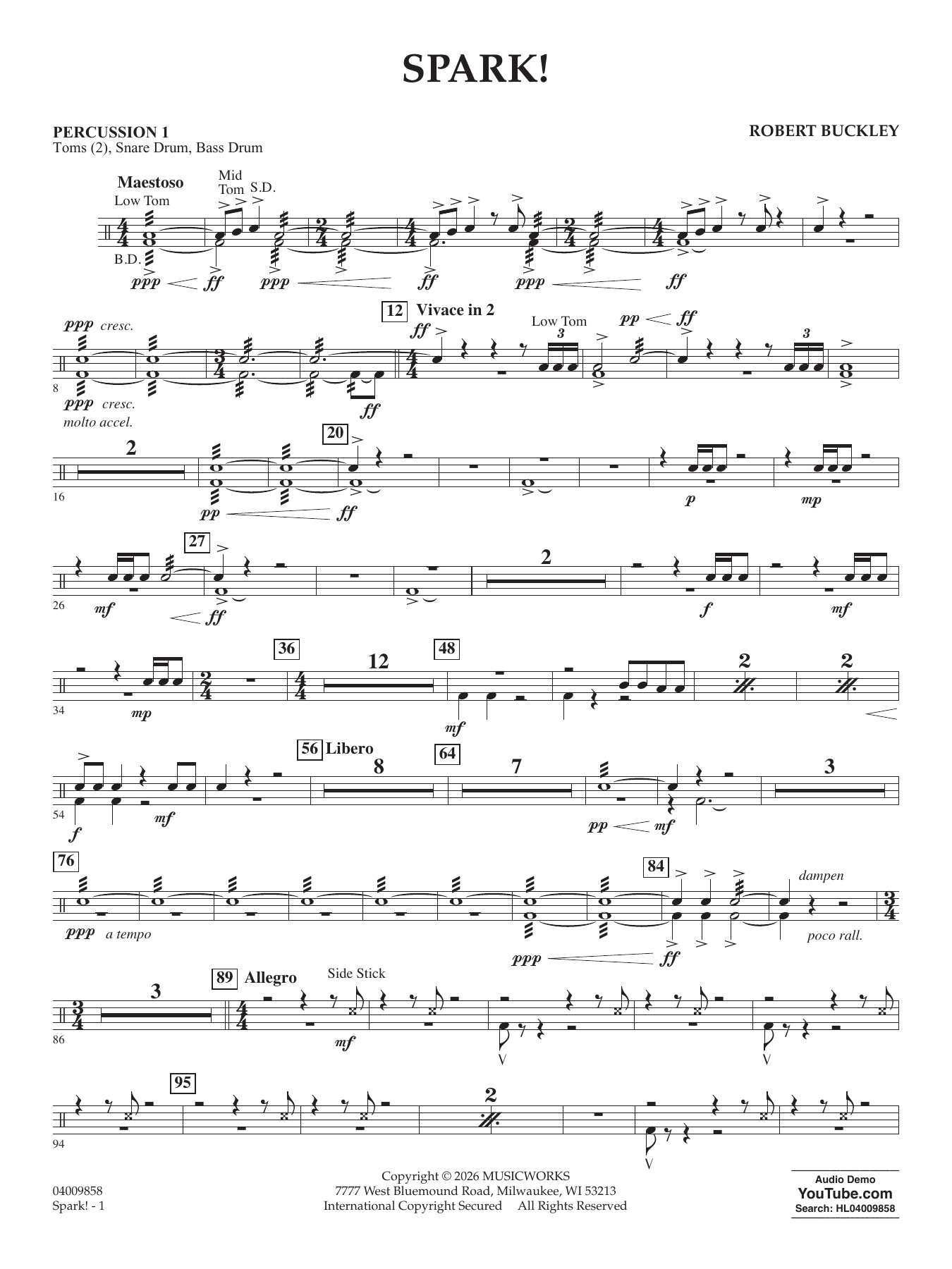 Spark! - Percussion 1
